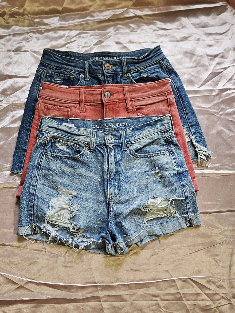 3 Pairs Of American Eagle Outfitters Denim Shorts